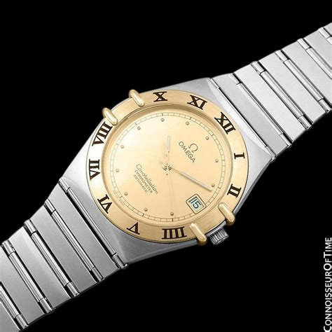 omega constellation manhattan mens|omega constellation bezel.